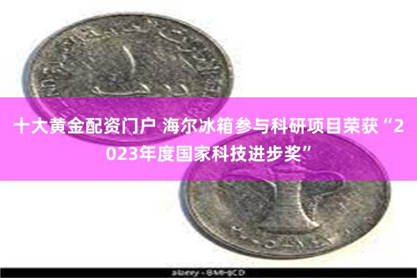 十大黄金配资门户 海尔冰箱参与科研项目荣获“2023年度国家科技进步奖”