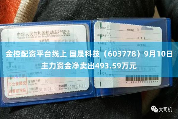 金控配资平台线上 国晟科技（603778）9月10日主力资金净卖出493.59万元