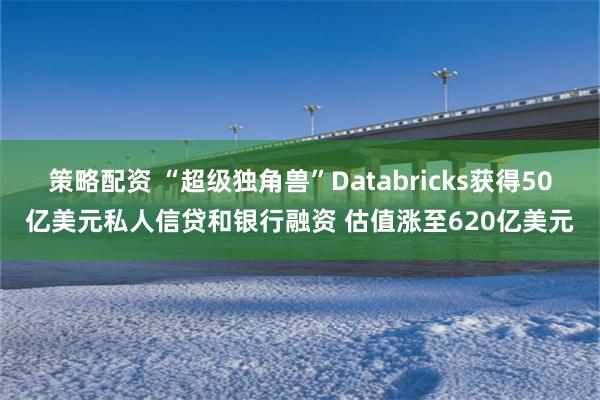 策略配资 “超级独角兽”Databricks获得50亿美元私人信贷和银行融资 估值涨至620亿美元