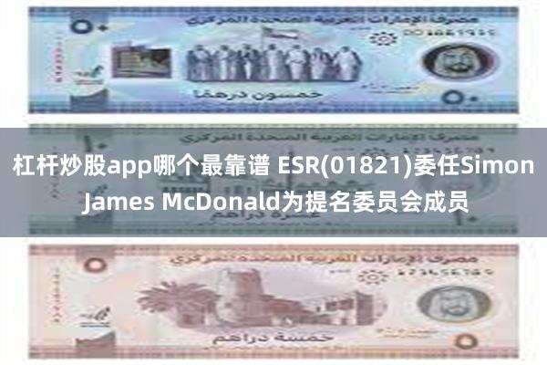 杠杆炒股app哪个最靠谱 ESR(01821)委任Simon James McDonald为提名委员会成员